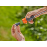 Connecteur-réducteur grand débit de Gardena : raccordement du système grand débit au système Gardena d'origine, pour tuyaux/pomp