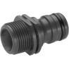 Adaptateur grand débit de Gardena : raccord pour les appareils d'arrosage au système grand débit, filetage extérieur de 26,5 mm 