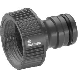 GARDENA Nez de Robinet Grand Débit : Raccord de Robinet pour un débit d'eau élévé avec Filetage de 33.3 mm (G 1") (2802-20)