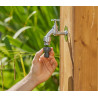 GARDENA Nez de Robinet Grand Débit : Raccord de Robinet pour un débit d'eau élévé avec Filetage de 33.3 mm (G 1") (2802-20)