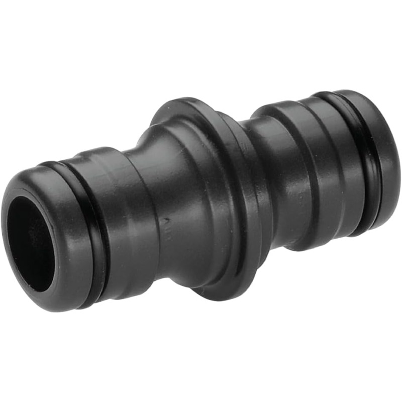 Connecteur grand débit de Gardena : raccord ou extension de tuyau, pour un débit d'eau élevé, entrée et sortie 3/4 Pouce (2831-2