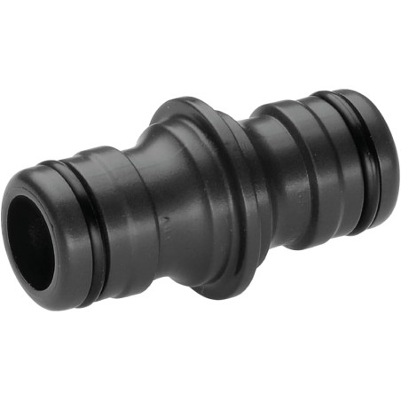 Connecteur grand débit de Gardena : raccord ou extension de tuyau, pour un débit d'eau élevé, entrée et sortie 3/4 Pouce (2831-2