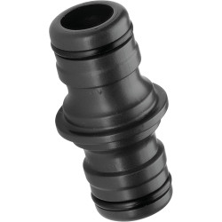 Connecteur grand débit de Gardena : raccord ou extension de tuyau, pour un débit d'eau élevé, entrée et sortie 3/4 Pouce (2831-2