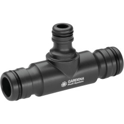 Dérivation en T grand débit de Gardena : adaptateur du système grand débit au système Original de Gardena, pour un débit d'eau é
