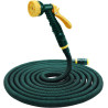 HERZO Tuyau d'arrosage Extensible Tuyau magique expansible flexible avec pistolet d'arrosage multifonctionnel à 7 réglages (15m)