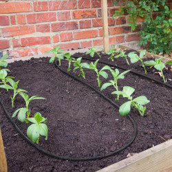 Yaheetech Tuyau d'Arrosage Extensible de Jardin 50M tuyau Micro-poreux Flexible Irrigation Goutte à Goutte Diamètre Intérieur 1.