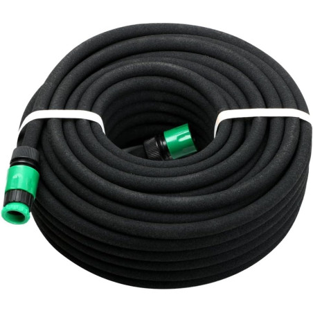 Yaheetech Tuyau Arrosage Extensible de Jardin 30M Tuyau Micro-poreux Flexible Irrigation Goutte à Goutte Diamètre Intérieur 1.2c