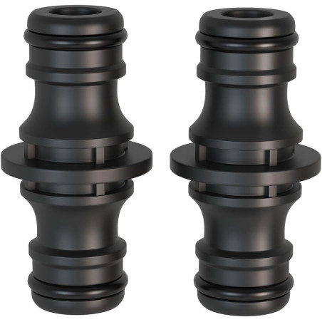 2 pièces Raccord, 1/2 pouce double fiche Pièce de raccordement pour une connexion sûre des tuyaux, connexion de deux tuyaux pour