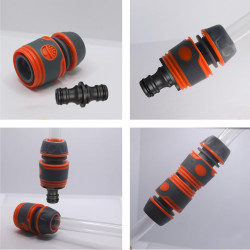 2 pièces Raccord, 1/2 pouce double fiche Pièce de raccordement pour une connexion sûre des tuyaux, connexion de deux tuyaux pour