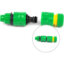 2 pièces Raccord, 1/2 pouce double fiche Pièce de raccordement pour une connexion sûre des tuyaux, connexion de deux tuyaux pour