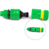 2 pièces Raccord, 1/2 pouce double fiche Pièce de raccordement pour une connexion sûre des tuyaux, connexion de deux tuyaux pour