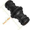 Couplage, 4 pièces 1/2" raccord tuyau d'arrosage - Pièce de raccordement pour une connexion sûre des tuyaux, connexion de deux t