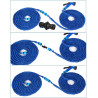 Couplage, 4 pièces 1/2" raccord tuyau d'arrosage - Pièce de raccordement pour une connexion sûre des tuyaux, connexion de deux t
