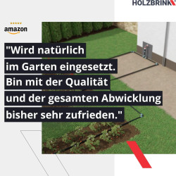 HOLZBRINK Kit de raccordement de Tuyau LDPE 25mm pour robinets : 2X Raccord Rapide 20mm, 2X Connecteur PE 20mm à 25mm, 2X Bande 