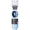 HOLZBRINK Kit de Raccordement de Tuyau LDPE 25mm pour Robinets : Raccord Rapide 20mm, Connecteur PE 20mm à 25mm, Bande de Téflon