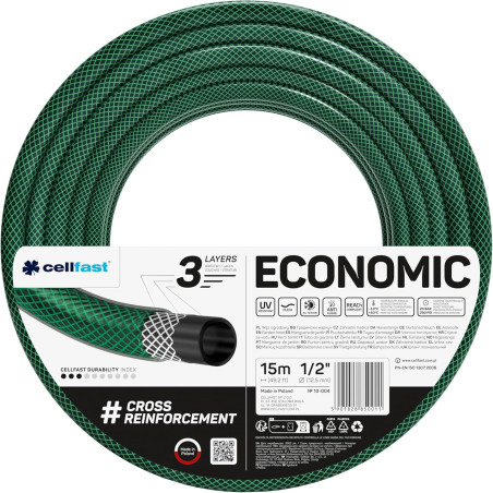 Cellfast Tubo économique, multicolore, 12,5 mm (1/2 po), 15 m
