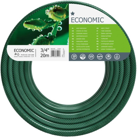 Cellfast Polyester Terra Tuyau d'arrosage Economic, Vert, 3/4", 20 m