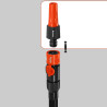 Lance d'arrosage grand débit de Gardena : lance de jardin à grand débit, réglable en continu, adaptée aux tuyaux de 19 mm (3/4 P