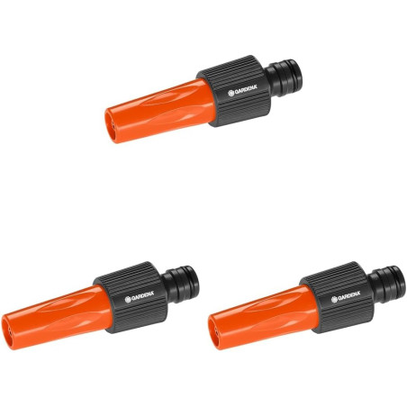 Lance d'arrosage grand débit de Gardena : lance de jardin à grand débit, réglable en continu, adaptée aux tuyaux de 19 mm (3/4 P