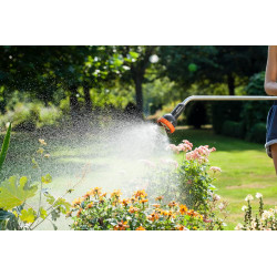 Fusil-arrosoir grand débit de Gardena : lance de jardin pour un débit d'eau élevé, jet d'eau réglable, longueur 92 cm (2849-20)