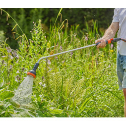 Fusil-arrosoir grand débit de Gardena : lance de jardin pour un débit d'eau élevé, jet d'eau réglable, longueur 92 cm (2849-20)