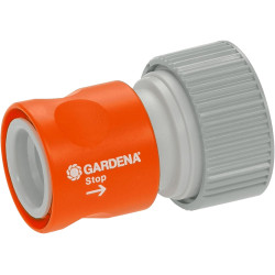 Gardena Pièce de transition système professionnelle avec Waterstop: Pièce de tuyau pour la connexion à l'extrémité du tuyau, ada