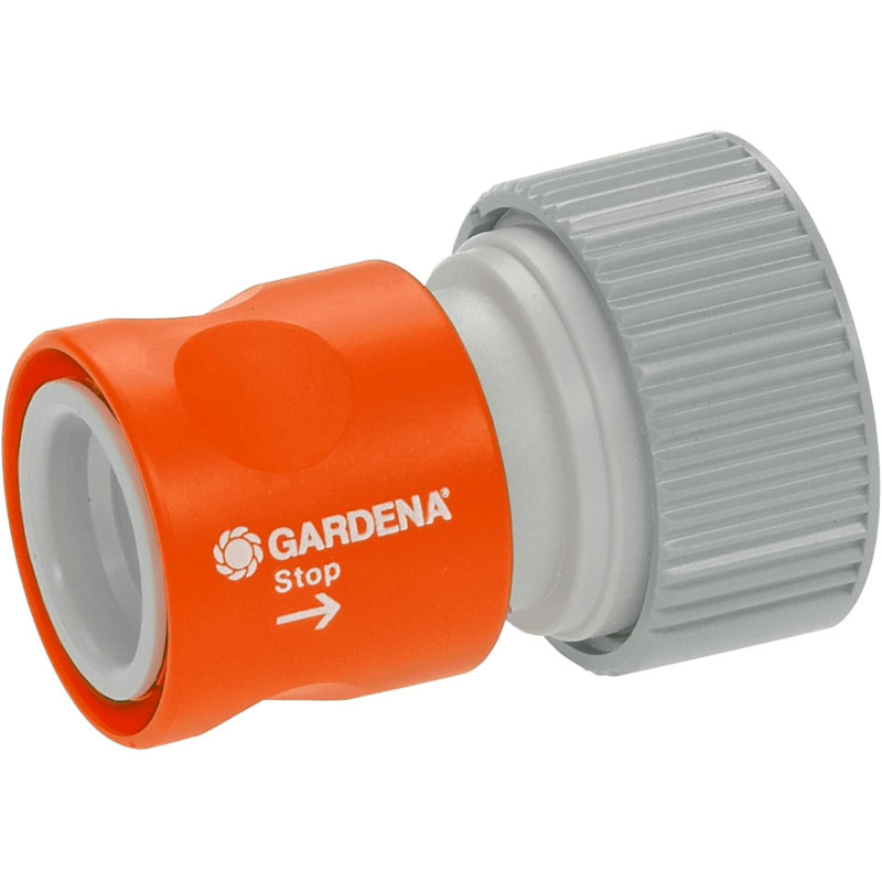 Gardena Pièce de transition système professionnelle avec Waterstop: Pièce de tuyau pour la connexion à l'extrémité du tuyau, ada