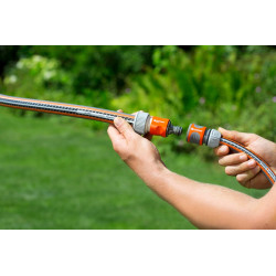 Gardena Pièce de transition système professionnelle avec Waterstop: Pièce de tuyau pour la connexion à l'extrémité du tuyau, ada