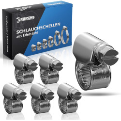 12 colliers de serrage metallique inox 8-12mm – colliers serrage professionnels en acier inoxydable V2A pour tuyau d’arrosage, v