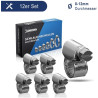 12 colliers de serrage metallique inox 8-12mm – colliers serrage professionnels en acier inoxydable V2A pour tuyau d’arrosage, v