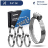 8 colliers de serrage metallique inox 32-50mm – colliers serrage professionnels en acier inoxydable V2A pour piscine, filtre à s