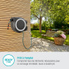Gardena Enrouleur de tuyau Mural RollUp M/L (blanc)– Longueur 25m –Ø13mm– Garantie 5 ans– Dévidoir pivotant à 180°– Kit complet 