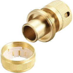 Raccord d'Arrosage 19 mm (3/4") en Laiton, Rapide Raccord Connecteurs pour Tuyau d’arrosage dans Le Jardin(2PACK)