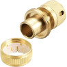 Raccord d'Arrosage 19 mm (3/4") en Laiton, Rapide Raccord Connecteurs pour Tuyau d’arrosage dans Le Jardin(2PACK)