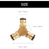 Hydrogarden Kit de dérivation en Y pour tuyaux d'eau de 13 mm et 15 mm : connecteur de dérivation étanche pour une division faci