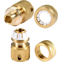 Hydrogarden Kit de dérivation en Y pour tuyaux d'eau de 13 mm et 15 mm : connecteur de dérivation étanche pour une division faci