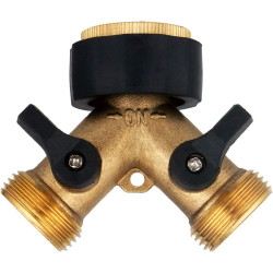 Hydrogarden 2-Voies Y-Distributeur pour Zulaufschläuche, 3/4 Pouces pour Connexion de 2 Appareils