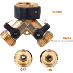 Hydrogarden 2-Voies Y-Distributeur pour Zulaufschläuche, 3/4 Pouces pour Connexion de 2 Appareils