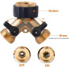 Hydrogarden 2-Voies Y-Distributeur pour Zulaufschläuche, 3/4 Pouces pour Connexion de 2 Appareils