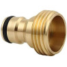 Hydrogarden 2 pièces Tuyau d'arrosage connecteur Rapide 3/4 Pouce en Laiton Filetage mâle Tuyau buse Adaptateur de Connexion Rap