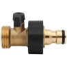 Hydrogarden 2 pièces Tuyau d'arrosage connecteur Rapide 3/4 Pouce en Laiton Filetage mâle Tuyau buse Adaptateur de Connexion Rap