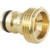 Hydrogarden Tuyau d'arrosage connecteur Rapide 1 Pouce en Laiton Filetage mâle Tuyau buse Adaptateur de Connexion Rapide (Lot de
