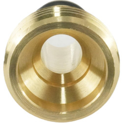 Hydrogarden Tuyau d'arrosage connecteur Rapide 1 Pouce en Laiton Filetage mâle Tuyau buse Adaptateur de Connexion Rapide (Lot de