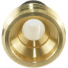 Hydrogarden Tuyau d'arrosage connecteur Rapide 1 Pouce en Laiton Filetage mâle Tuyau buse Adaptateur de Connexion Rapide (Lot de