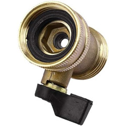 Hydrogarden Connecteur Rapide pour Tuyau d'arrosage avec vanne d'arrêt, raccords à Connexion Rapide 3/4" avec vanne à Bille, ada