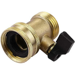 Hydrogarden Connecteur Rapide pour Tuyau d'arrosage avec vanne d'arrêt, raccords à Connexion Rapide 3/4" avec vanne à Bille, ada