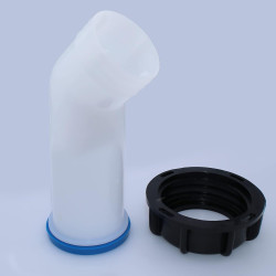 2 PCS Bec de Vidange avec Ecrou IBC, Buse de Réservoir d'eau Raccord S60x6 de RéServoir Buse Bouchon de Valve Valve Filetage Int