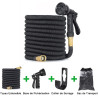 Tuyau d'arrosage Extensible 45M (3x15M) avec 8 Modèles de Pulvérisation Convient aux Robinets de 1/2" et 3/4" Raccords Tuyau fle
