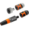 Nécessaire d'arrosage 13 mm (1/2 Pouce) et 15 mm (5/8 Pouce) de Gardena : kit de raccordement au robinet avec lance d'arrosage (