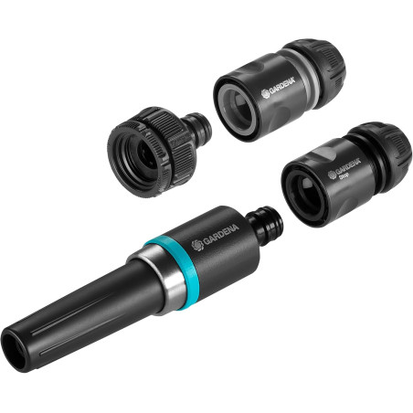 Gardena EcoLine Nécessaire de base: Avec pistolet de nettoyage, nez de robinet, adaptateur, raccord de tuyau et raccord aquastop